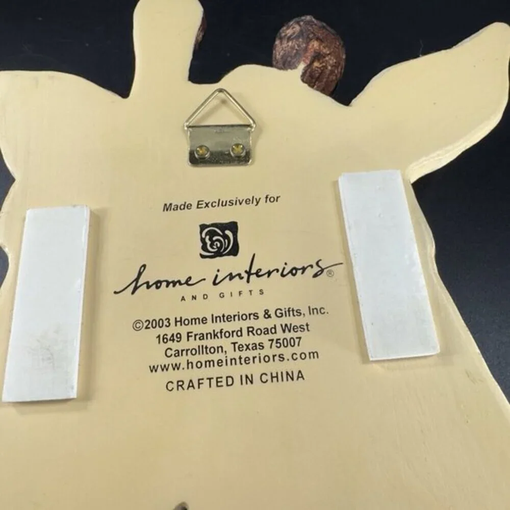 2003 Giraffe Head Wall Mount Mask by Home Interiors Resin Figural Wall‎ Hanging